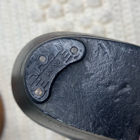 THE WILD PAIR VINTAGE Women's Western Cowgirl Leather Heeled Boots Black 9.5 - Picture 14 of 16